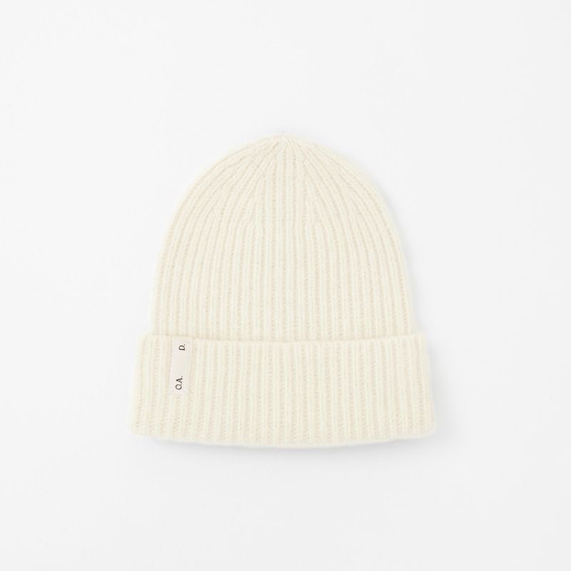 OAD Ribbed Beanie Off White